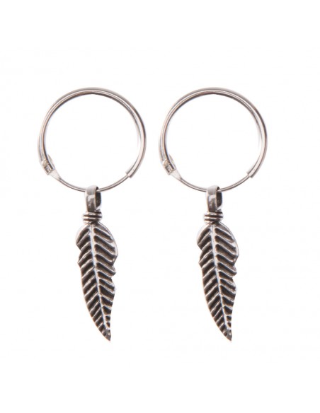 Aro de Plata con pluma