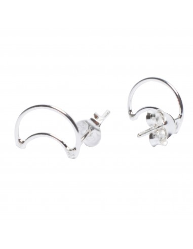 Pendiente "Luna" de plata . Tamaño de 12mm.