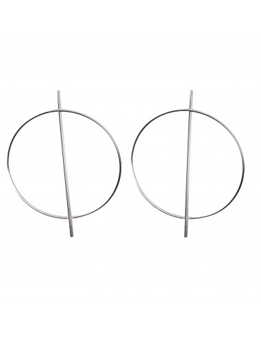 Pendiente "Círculo" de plata .