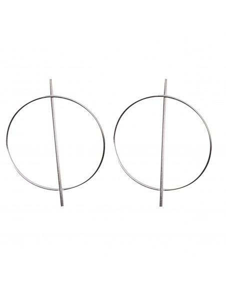 Pendiente "Círculo" de plata .