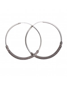 Aro Bali de plata .Diámetro de 1,8x20mm. 2