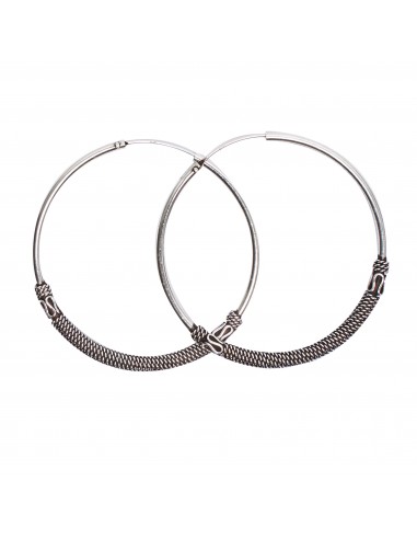 Aro Bali de plata .Diámetro de 1,8x20mm.
