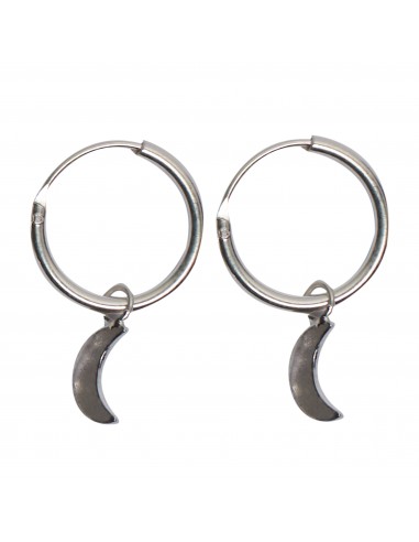 Aro de plata con luna .