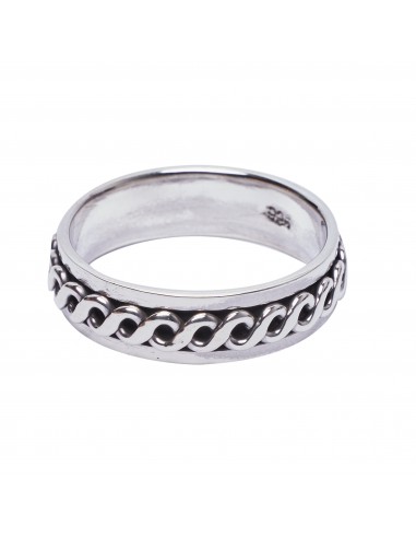 Anillo para hombre "Antiestres" de plata .