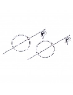 Pendiente de plata .