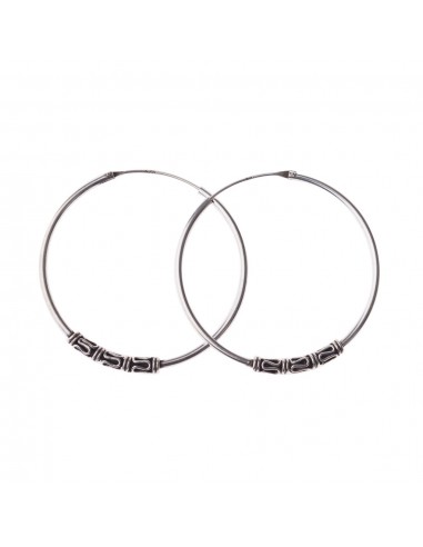 Aro Bali de plata . Diámetro de 1,5x18mm.