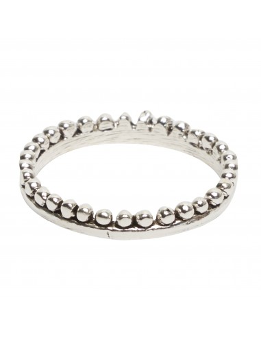Anillo alianza " bolitas" de plata .
