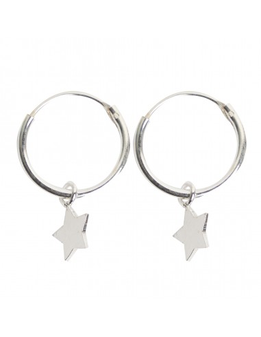 Aro liso de plata con estrellita.