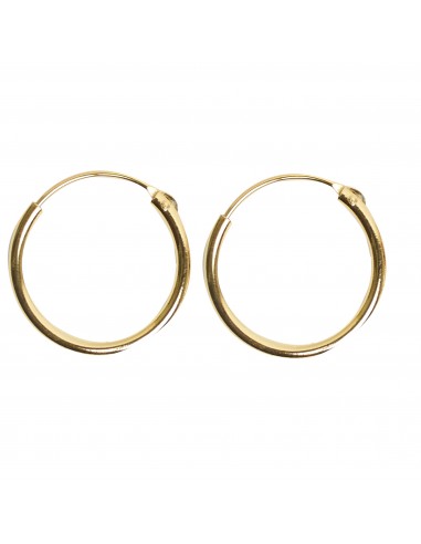 Aro de plata dorado de 1,5mm. de grosor ....