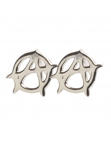 Pendiente "Anarquía" de plata.