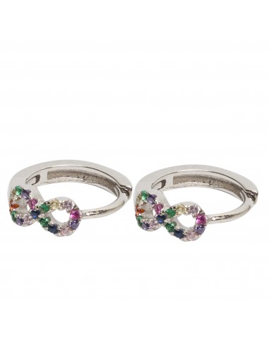 Criolla "Infinito" de plata rodiada con...