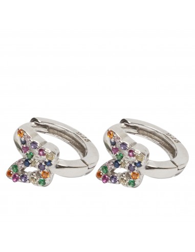 Criolla "Mariposa" de plata rodiada con...