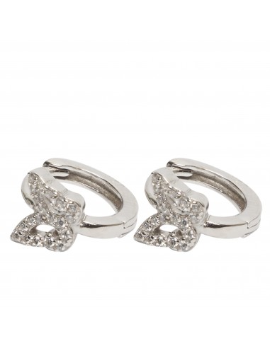 Criolla "Mariposa" de plata rodiada .