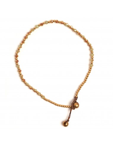 Tobillera combinada con piedras.