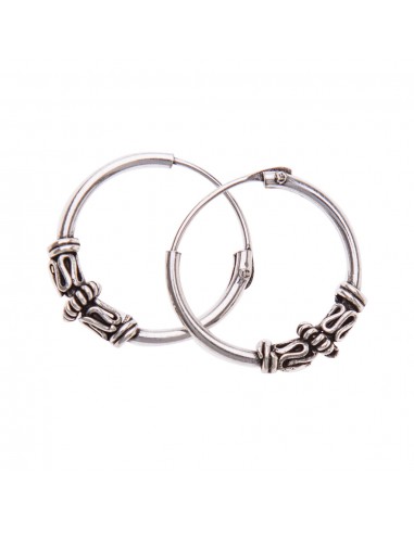 Aro Bali de Plata . Diámetro de 1,2x30mm.
