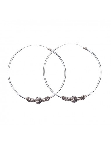Aro Bali de Plata . Diámetro de 1,5x14mm.