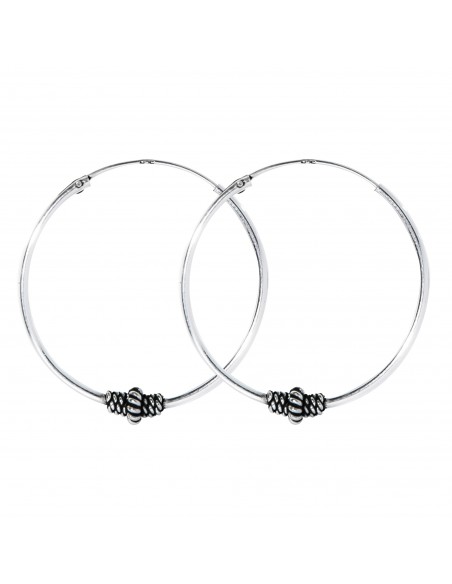 Aro Bali de Plata . Diámetro de 1,2x35mm.