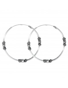 Aro Bali de Plata.Diámetro de 1,5x40mm.