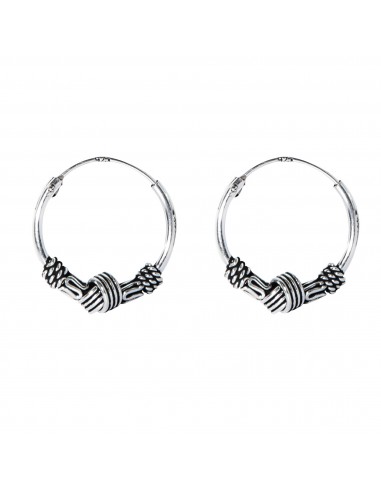 Aro Bali de Plata . Diámetro de 1,5x14mm.