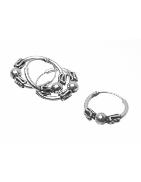 Aro Bali de Plata .Diámetro de 1,5x16mm.