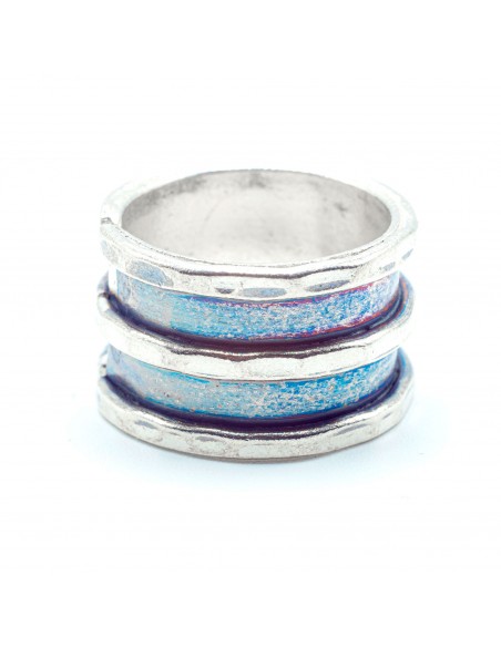 Anillo étnico e Plata.