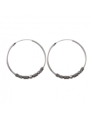 Aro Bali de Plata .Diámetro de 1,2x12mm.