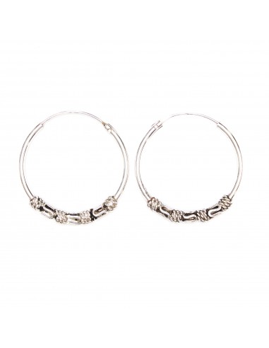 Aro Bali de plata . Diámetro de 1,2x12mm.