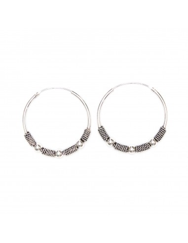 Aro Bali de Plata . Diámetro de 1,5x30mm.