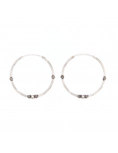 Aro Bali de Plata . Diámetro de 1,5x18mm. 2