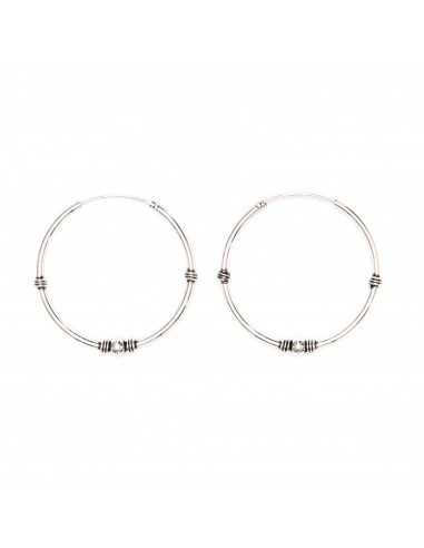 Aro Bali de Plata . Diámetro de 1,5x18mm.
