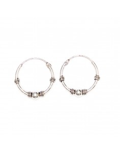 Aro Bali de Plata . Diámetro de 1,5x18mm.