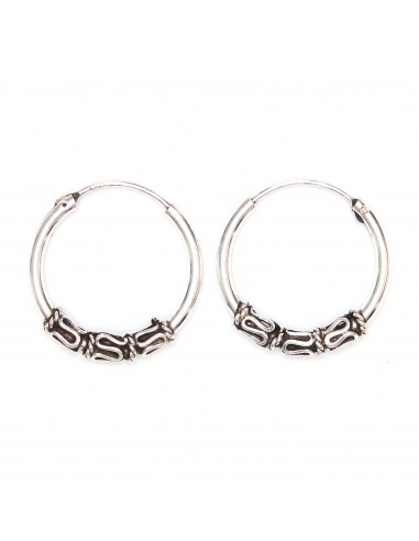 Aro Bali de Plata . Diámetro de 1,8x20mm.