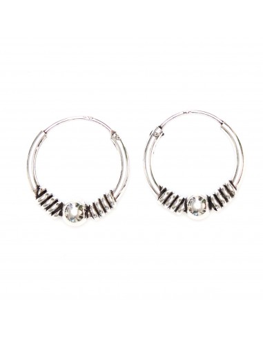 Aro Bali de Plata . Diámetro de 1,8x18mm.