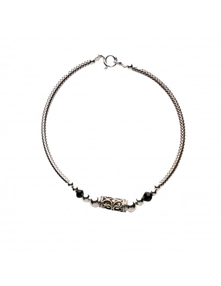 Pulsera de Plata y Onix.
