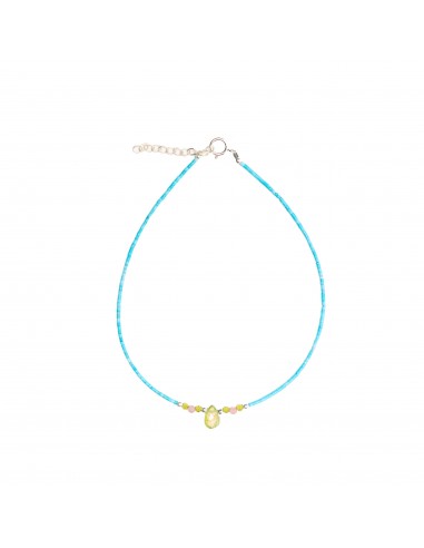 Tobillera de piedra natural y Plata.