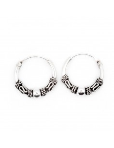 Aro Bali de Plata .Diámetro de 1,2x10mm.