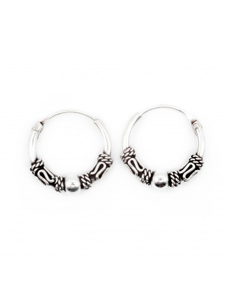 Aro Bali de Plata .Diámetro de 1,2x10mm.