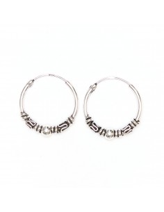 Aro Bali de Plata . Diámetro de 1,5x12mm.