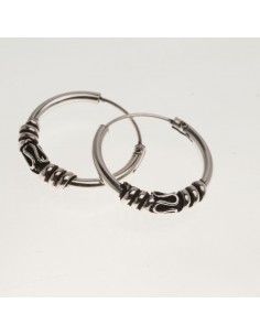 Aro Bali de Plata . Diámetro de 1,8x18mm.