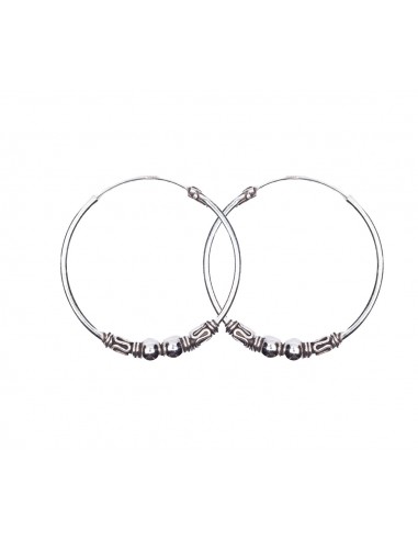 Aro Bali de Plata . Diámetro de 1,5x25mm.