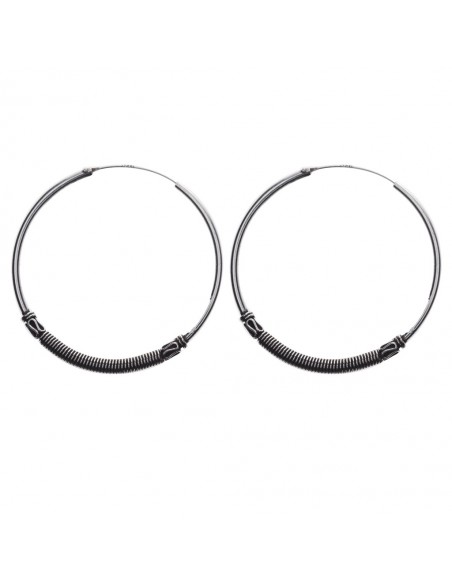 Aro Bali de Plata .Diámetro de 1,5x30mm.