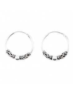 Aro Bali de Plata .Diámetro de 1,5x40mm. 2