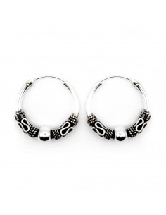 Aro Bali de Plata . Diámetro de 1,5x40mm. 2