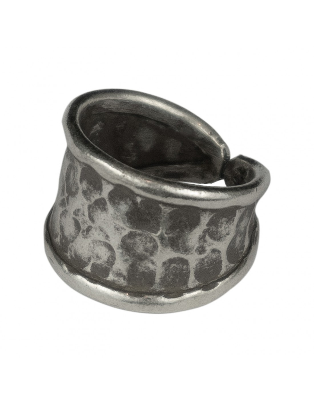 ETNICO Anello in argento 925 TIBET - brunito - CORALLO - GIOIELLI