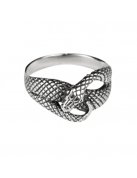 Anillo Serpiente de Plata . Tamaño hombre