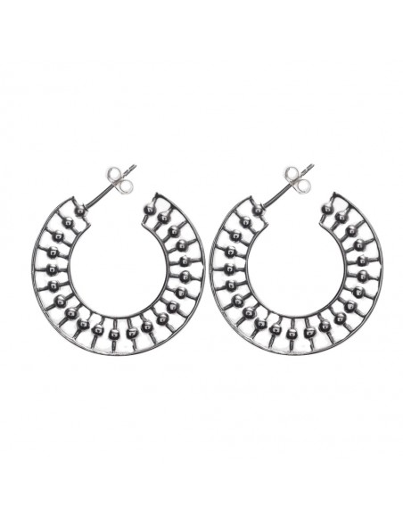 Criollas caladas de plata lisa.