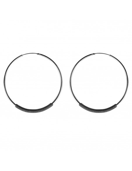 Aro Bali de Plata.Diámetro de 1,2x10mm.