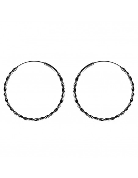 Aro Bali de Plata .Diámetro de 1,5x40mm.