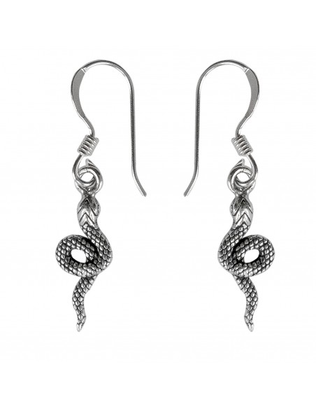 Pendiente Serpiente de Plata.
