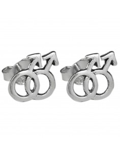 Pendiente de símbolo de Mujer de Plata.